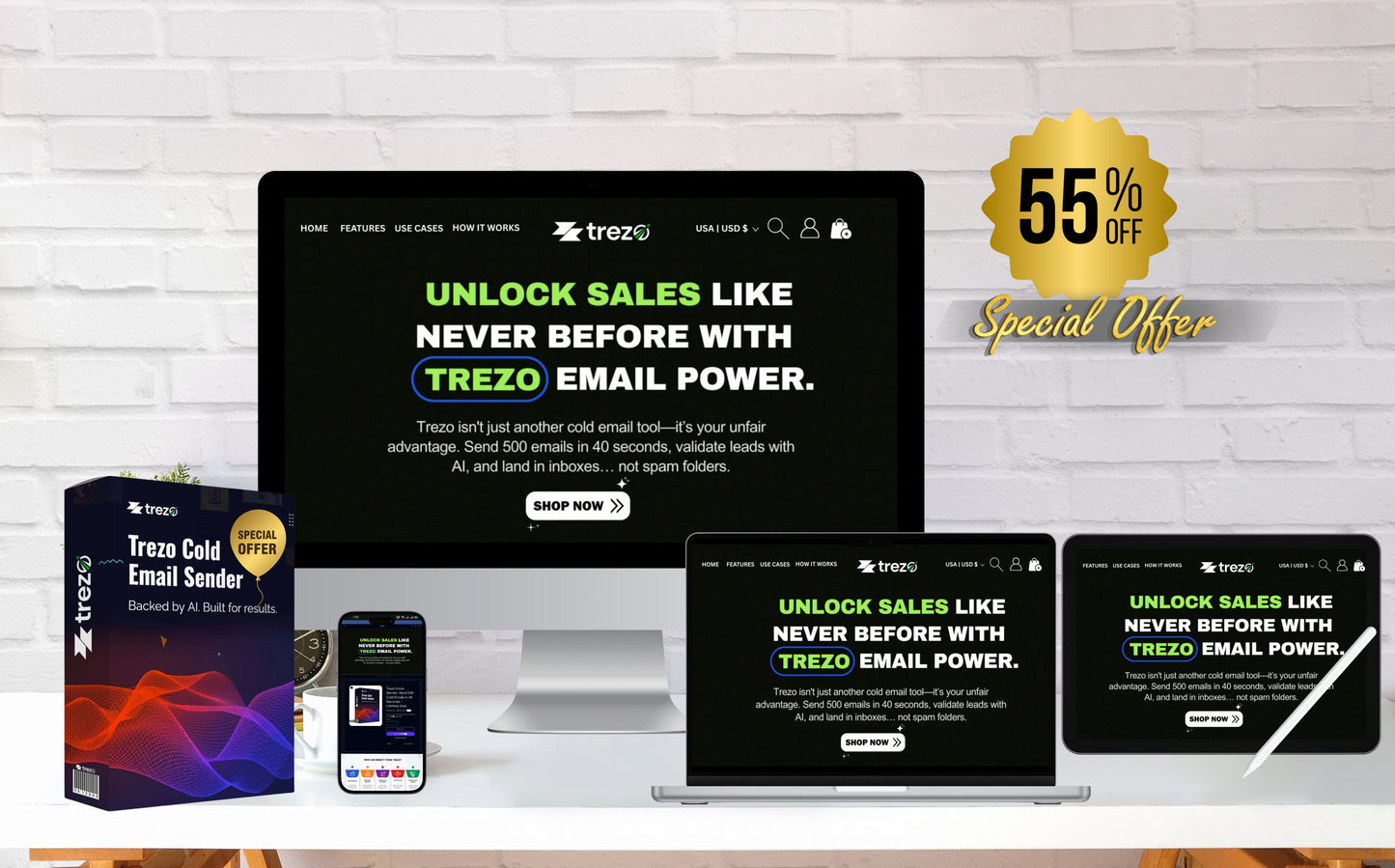 Trezo Email Sender: Send 500 Cold Emails in 40 Seconds – Lifetime Deal